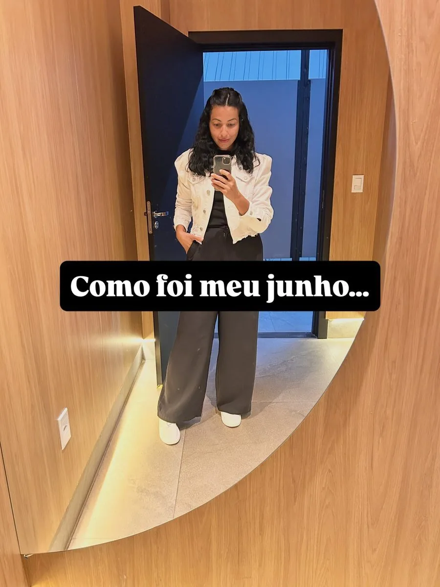 Dany Freitas em registro pessoal, recapitulação de junho